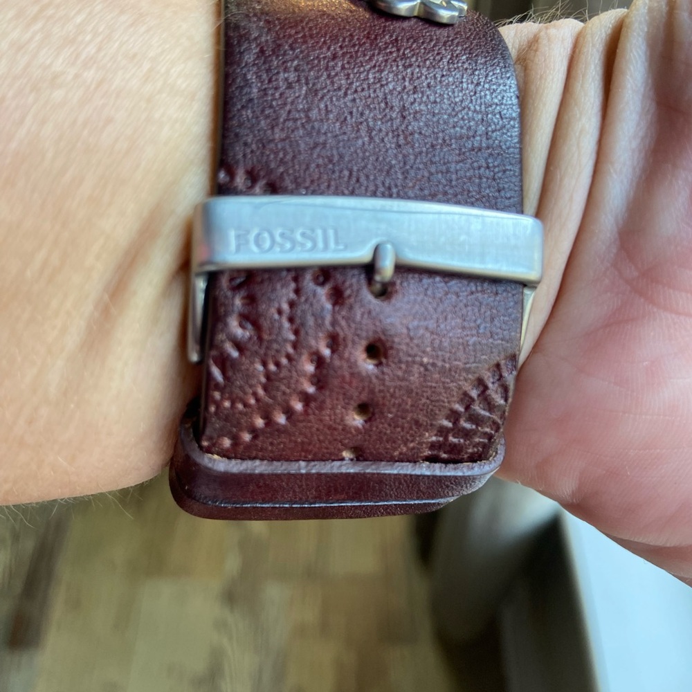 Fossil Wide Leather Watchband